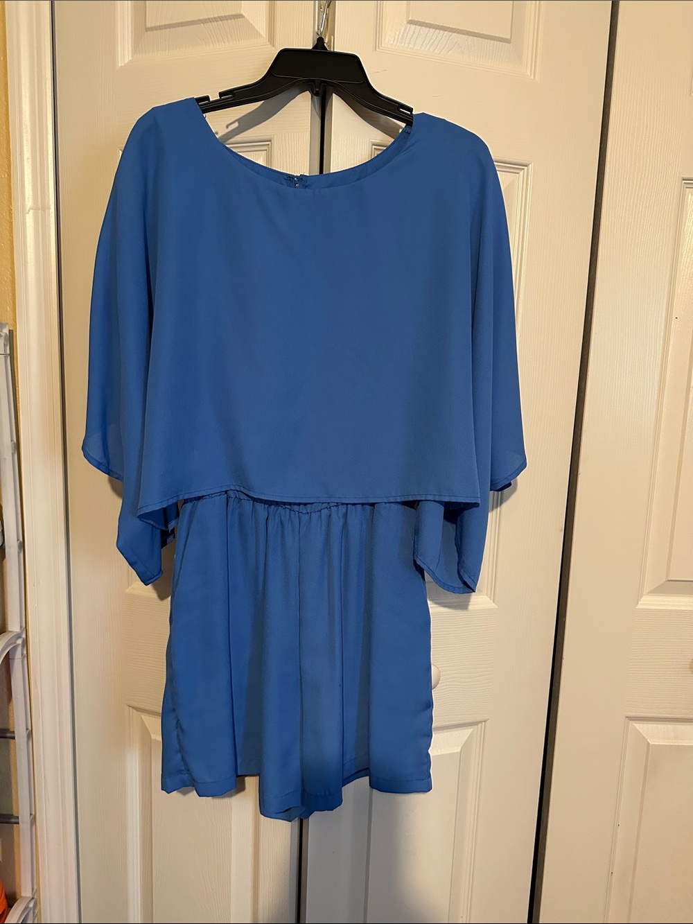 Gianni Bini Royal Blue Chiffon Romper